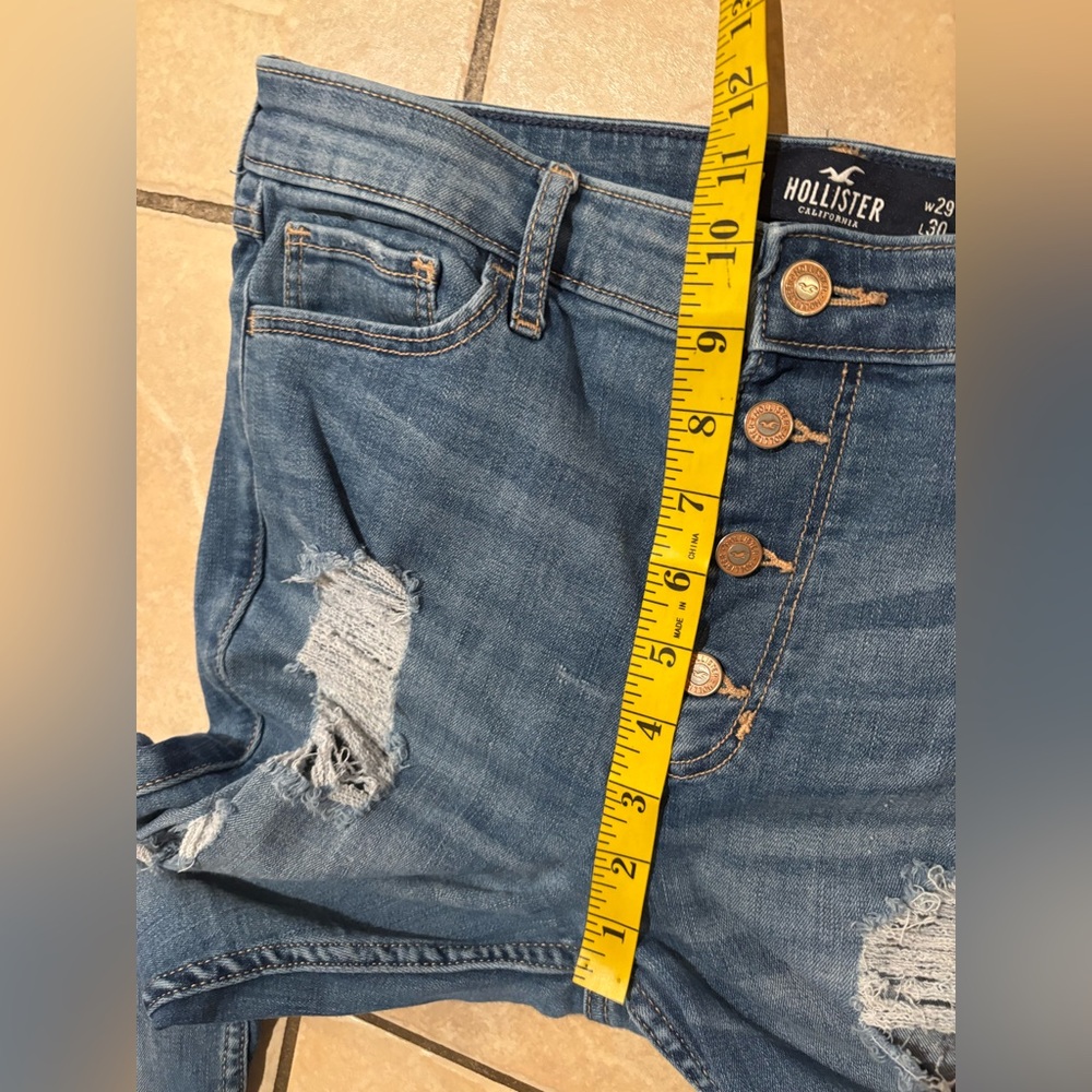 5/$25 Hollister Distressed Jeans - Picture 7 of 8